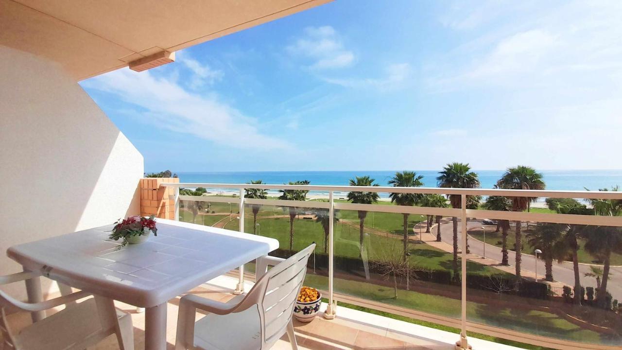 Ayf Frontal Al Mar Con 2 Terrazas Y Wifi Apartman Orpesa Kültér fotó